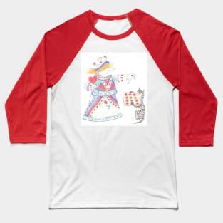 MadCatWoman Does the Queen of Hearts Baseball T-Shirt